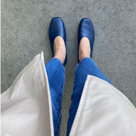 New Essen The Foundation Flat - Navy Size US 7.5 Leather - Picture 11 of 12